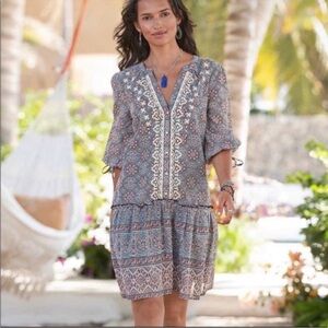 Sundance Zuri Discovery Embroidered Dress Boho Western Prairie Cottagecore S